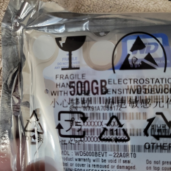 WD 500gb HDD - Picture 2 of 3
